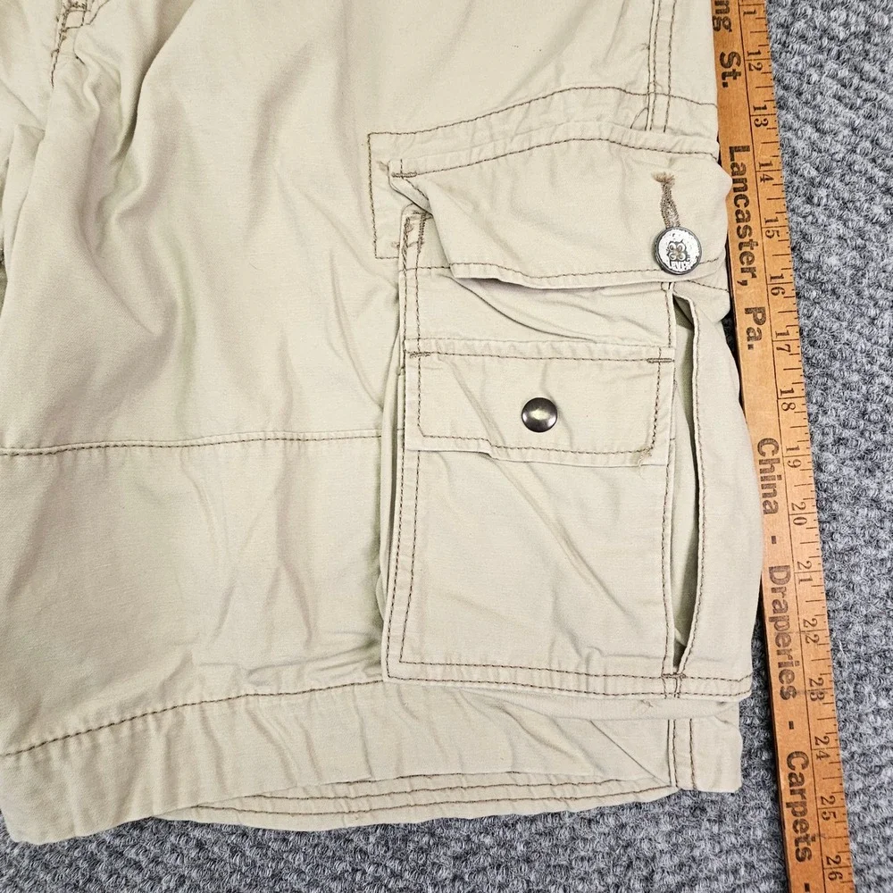Vtg Y2k Levis Squad Cargo Shorts Mens W33 Tan Cotton Utility Hiking Pockets